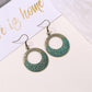 Ethnic Antique Earrings Ancient Bronze Round Pattern Earrings Female Ancient Elements Ear Jewelry