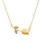 Ins tulip necklace fashion temperament niche design diamond flower pendant clavicle chain girlfriend gift
