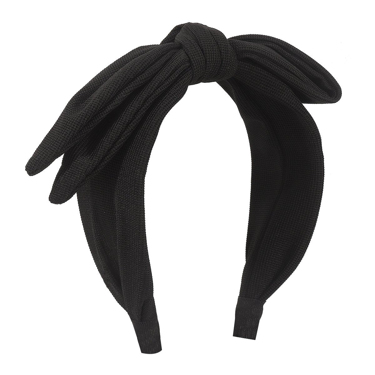 F5232 French retro exaggerated double-layer bow headband fabric retro wide-brimmed knotted net red headband