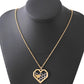 Fashion Jewelry Love Cute Honeycomb Bee Pendant Necklace Personality Insect Peach Heart Shaped Sweater Chain Batch