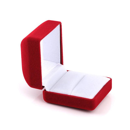 Exquisite velvet gift box jewelry box necklace box square jewelry box earring ring box