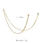 Fashion small flower mask hanging chain stainless steel gold-plated mask anti-lost hanging neck lanyard glasses chain