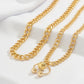 Jewelry Hip Hop Simple Geometric Bead Drop Ball Necklace Fashion Metal Chain Clavicle Necklace Women