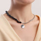 Jewelry punk little angel sweet cool dripping oil Tai Chi gossip necklace women's necklace does not fade