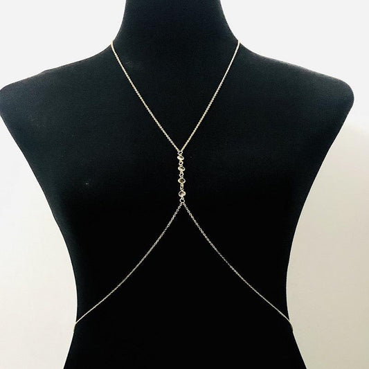 Jewelry Sexy Crystal Body Chain Simple Street Shooting Jewelry Beach Bikini Body Chain Accessories