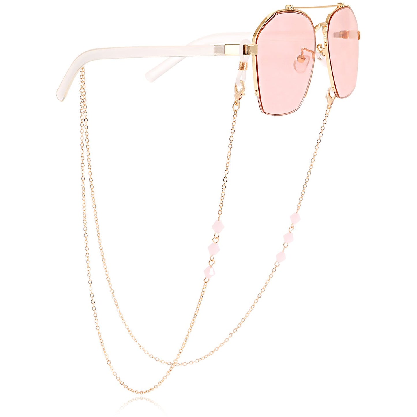 Glasses chain mask hanging chain simple crystal glasses hanging chain fashionable sunglasses hanging chain