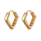 Retro Simple Geometric Earrings Metal Copper Heart Hollow Earrings Fashion Personality Trendy Earrings Earrings Women
