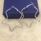 Five-pointed star earring circle star earrings female ear hanging fashion earrings