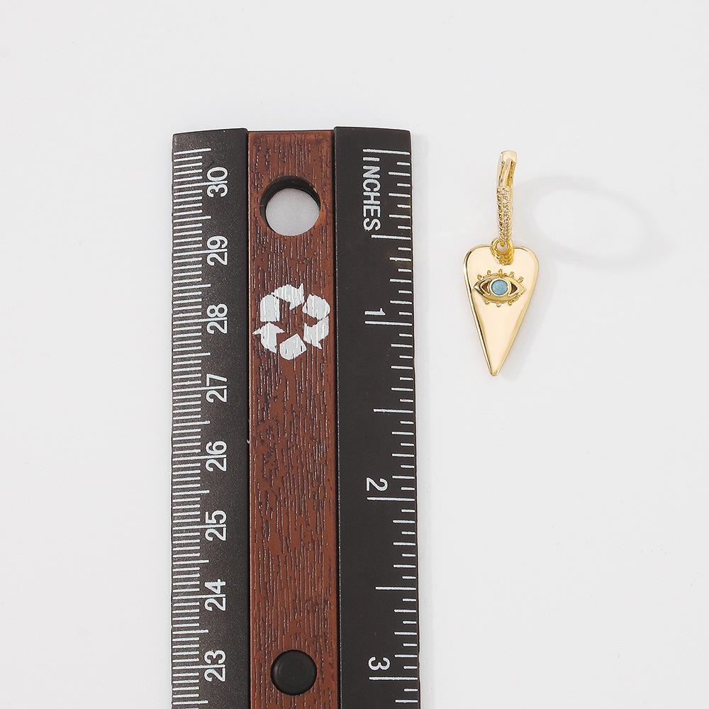ZE88 Exaggerated Earrings Copper Zircon Devil's Eye Micro-inlaid Temperament Ear Buckle Personality Internet Celebrity Earrings