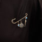 Jewelry ins geometric devil's eye pendant chest pendant pin female trend exaggerated pin accessories