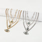 N1746 Multilayer Exaggerated Necklace Devil's Eye Micro-inlaid Rhinestone Resin Personality Creative Necklace