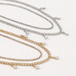 N1632 Simple and creative multi-layer necklace claw chain water drop tassel necklace sweet cool niche necklace