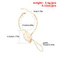 The original single hand decoration fashion Mori style hollow leaf bracelet simple ladies bracelet