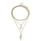 Jewelry retro pastoral multi-layer double snake pendant necklace female accessories y2k trendy cool necklace
