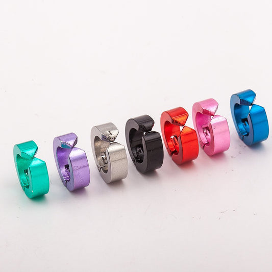 Fashion titanium steel ear clip men and women no pierced ear bone clip ear buckle men and women earrings