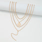 N9687 creative multi-layer necklace niche design simple necklace portrait pendant retro necklace female