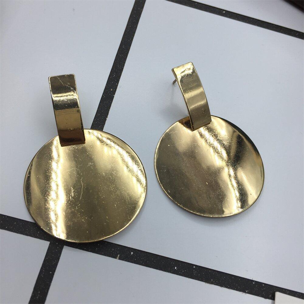 Curved sequin disc earrings popular jewelry birthday gift earrings