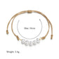 Accessories Fashion Pearl Anklet Vintage Wax Rope Braided Foot Jewelry