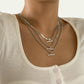 Hip-hop Retro Snake Bone Chain Clavicle Necklace Female Simple Geometric Metal One-word Stick Necklace