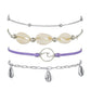 Accessories trend personality ins alloy tassel shell bracelet anklet female jewelry