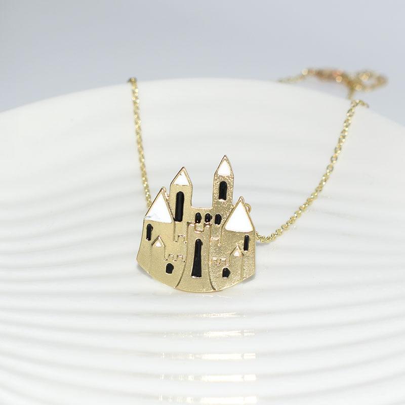 18 Jewelry Harrypotter Castle Necklace Harry Potter Necklace Pendant