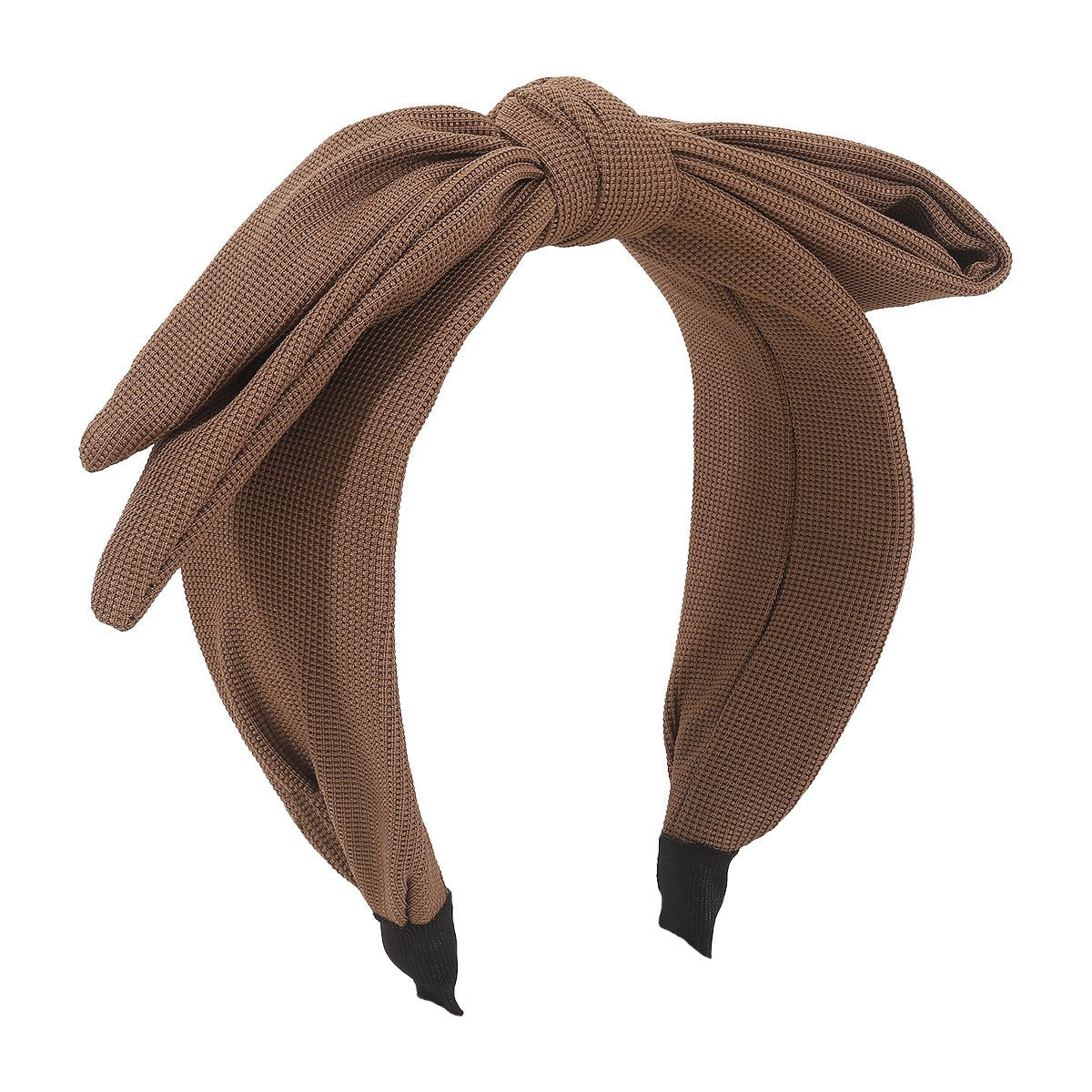 F5232 French retro exaggerated double-layer bow headband fabric retro wide-brimmed knotted net red headband