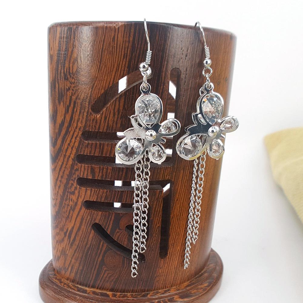 Long Tassel Earrings Simple Earrings Alloy Ear Jewelry Exaggerated Earrings Earrings