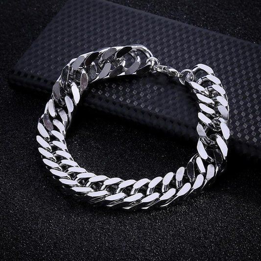 Fashion personality chain bracelet simple male stainless steel hand jewelry bracelet