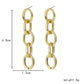 Dongdaemun personalized tassel earrings ins simple O-shaped chain exaggerated lady trendy hip-hop earrings