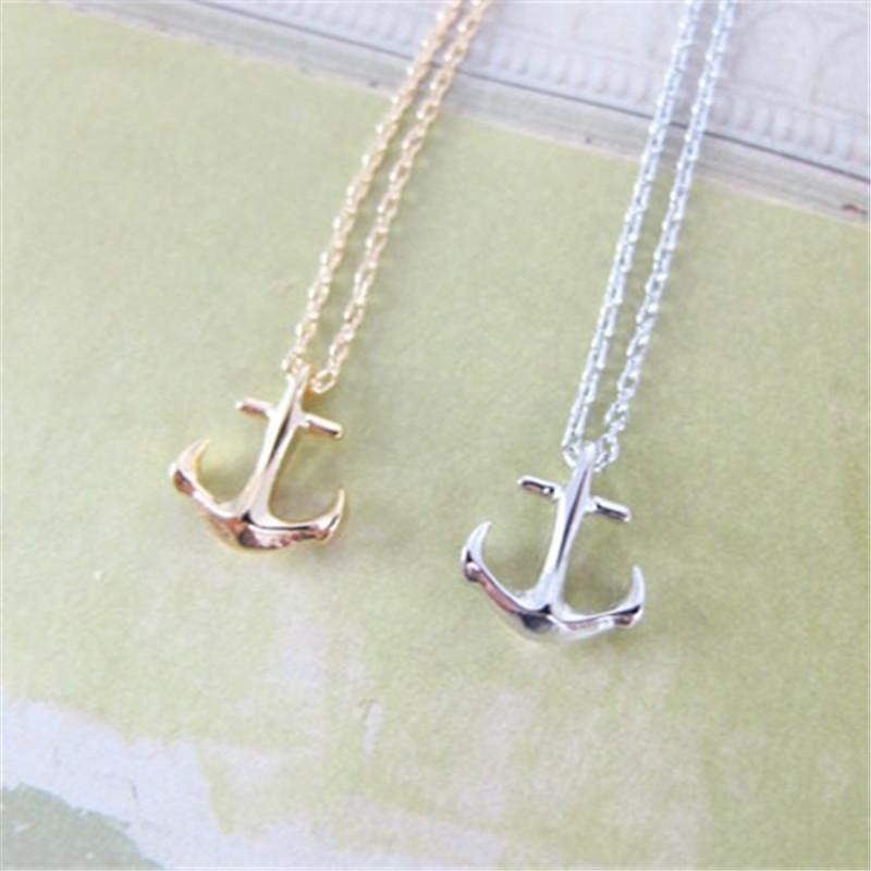 Ladies Pendant Simple Popular Necklace Anchor Clavicle Chain Jewelry