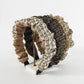 F5125 Creative Large Intestine Fold Headband Autumn and Winter Series Braided Contrasting Color Fabric Fashion Geometric Headband