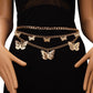 Jewelry ins fashion versatile butterfly multi-layer body chain trend hollow pendant decorative waist chain