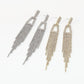 E1548 Rhinestone Tassel Earrings Temperament Light Luxury Hollow Long Earrings Dinner Party Earrings