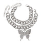 Creative Diamond Big Butterfly Pendant Anklet Women's Fashion Shiny Two-piece Set Diamond Foot Jewelry