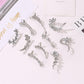 Earrings Temperament Diamond Butterfly Flower Single Crystal Ear Clip Hipster Catwalk Night Stud Earrings