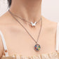 Jewelry ins colorful sun flower butterfly pendant necklace female does not fade