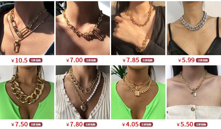 N8736 Fashion Simple Necklace Women's Claw Chain Full Diamond Butterfly Clavicle Chain Temperament Lady Harbor Necklace