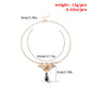 Exquisite Fashion Simple Ladies Alloy Plating Necklace Alloy Bat Pendant Jewelry