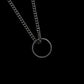 All-match chain titanium steel ring necklace pendant men's personality trendy hip-hop pendant couple accessories female