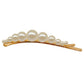 Jewelry One Word Pearl Alloy Hair Clip Headdress Feminine Spring Fashion All-Match Hair Accessories