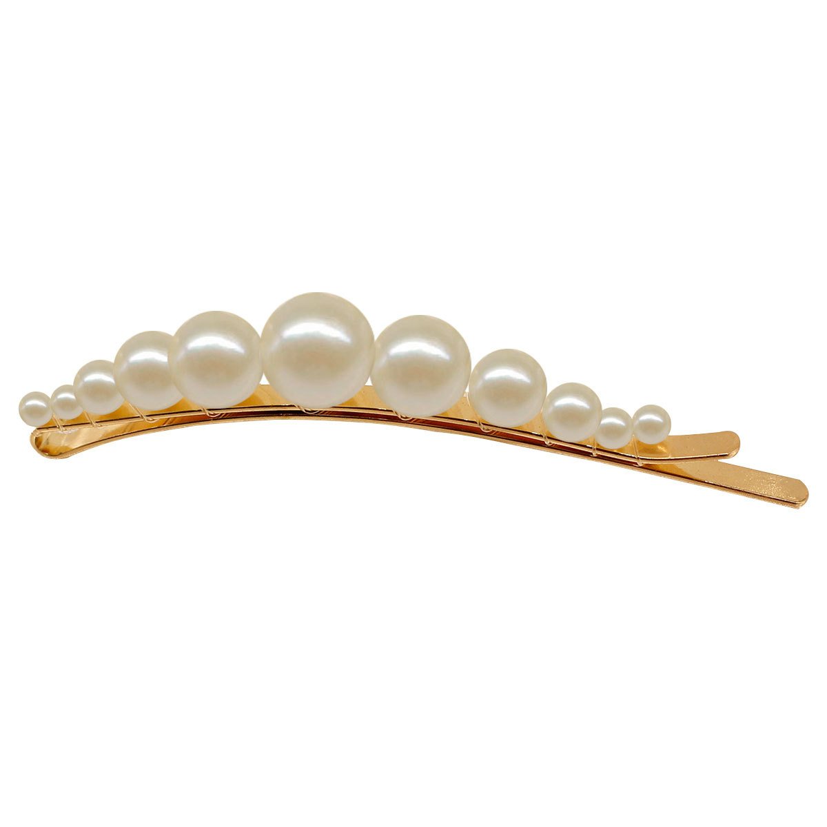 Jewelry One Word Pearl Alloy Hair Clip Headdress Feminine Spring Fashion All-Match Hair Accessories