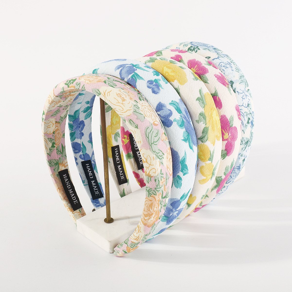 F523 Small Fresh Printed Sponge Headband Sweet Girl Heart High Temperament Simple Fashion Headband