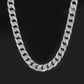 Jewelry Hip Hop Retro Full Diamond Cuban Chain Necklace Trend Metal Diamond Chain Men's and Women's Necklace