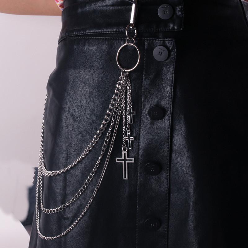 Five-pointed star personality chain waist chain punk hip-hop shake metal pants chain bar clothing chain hip-hop jeans chain