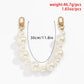 Temperament is simple and indifferent big pearl bag chain workplace fashion beaded metal handbag decoration