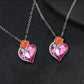 Jewelry rose pendant necklace female niche design high-end sentimental heart diamond jewelry gift