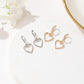 Earrings Simple Hollow Heart Earrings Small Fresh Versatile Metal Heart Earrings