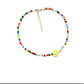 Jewelry female worker threading rice beads smiley face necklace super fairy fashion short necklace clavicle chain