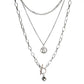 Hip-hop multi-layered cross necklace retro beauty head collarbone chain sweater chain accessories cool and handsome hipster pendant