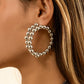 Jewelry Fashion Exaggerated Big Ring Earrings Female Personality Trend Metal Bead Earrings Earrings